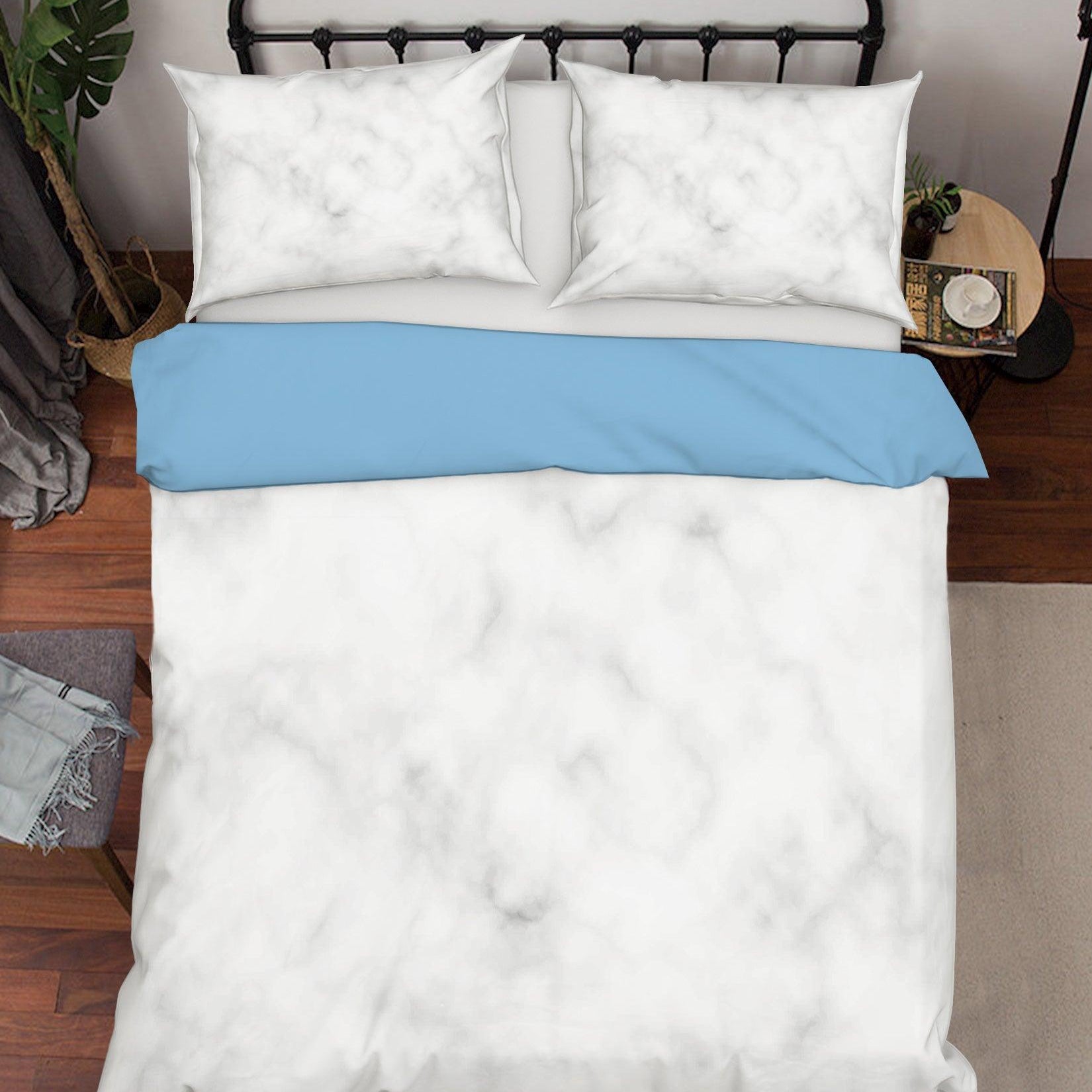 3D White Background Quilt Cover Set Bedding Set Pillowcases 16- Jess Art Decoration