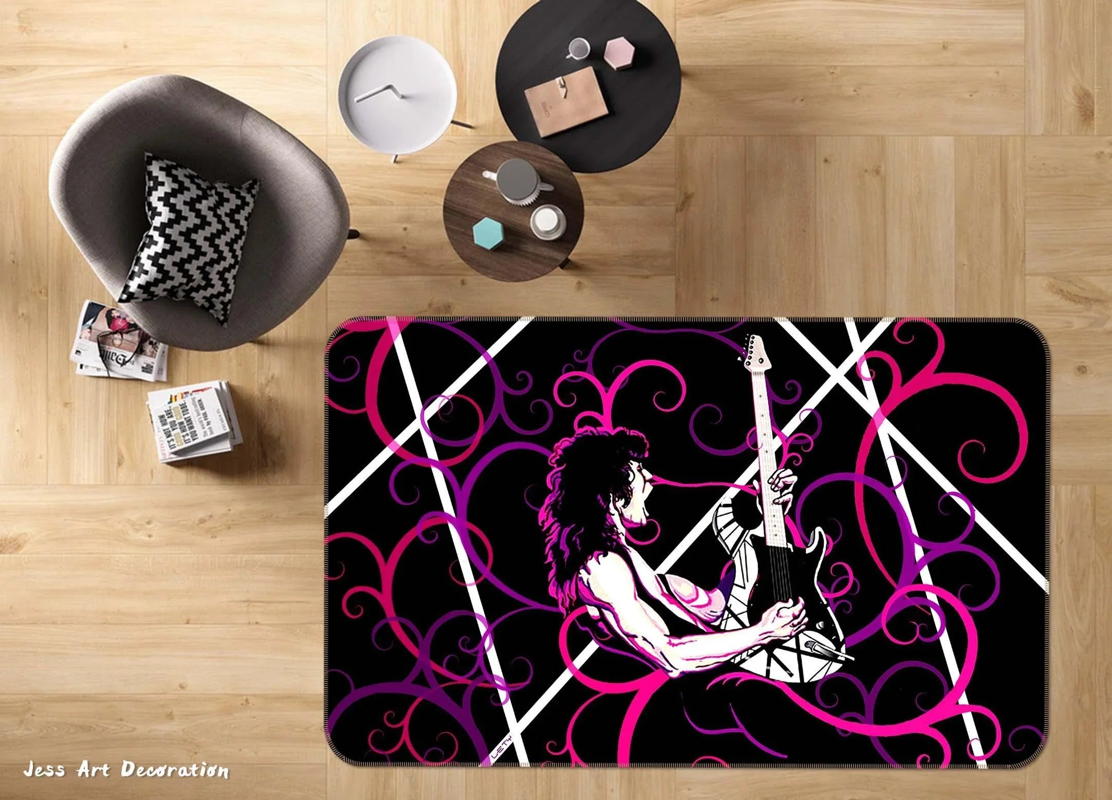 3D Rock Star Non-Slip Rug Mat 7- Jess Art Decoration