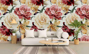 3D Watercolor Red Floral Wall Mural Wallpaper 67- Jess Art Decoration