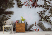 3D Green Plant Leaf Wall Mural Wallpaper LQH 382- Jess Art Decoration