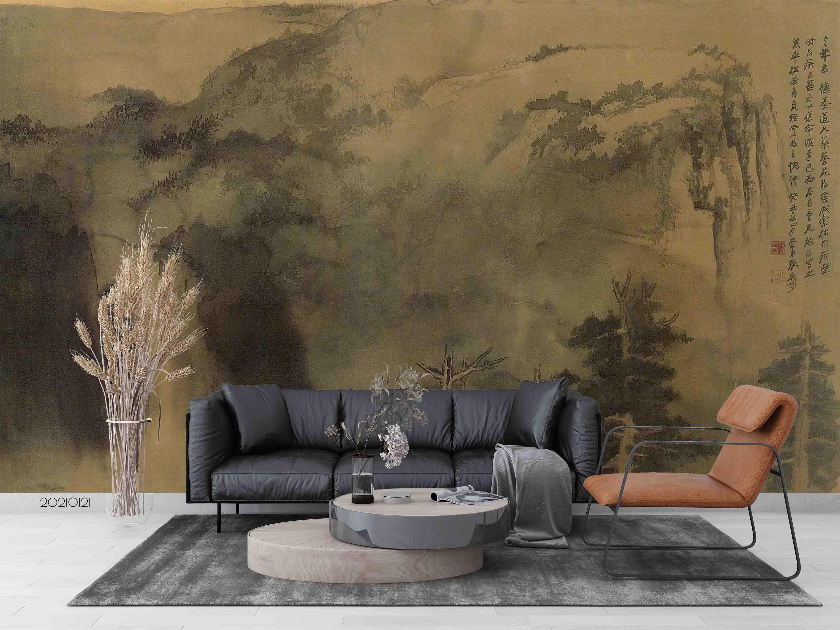 3D Traditional Chinese Painting Wall Mural Wallpaper LQH 4- Jess Art Decoration