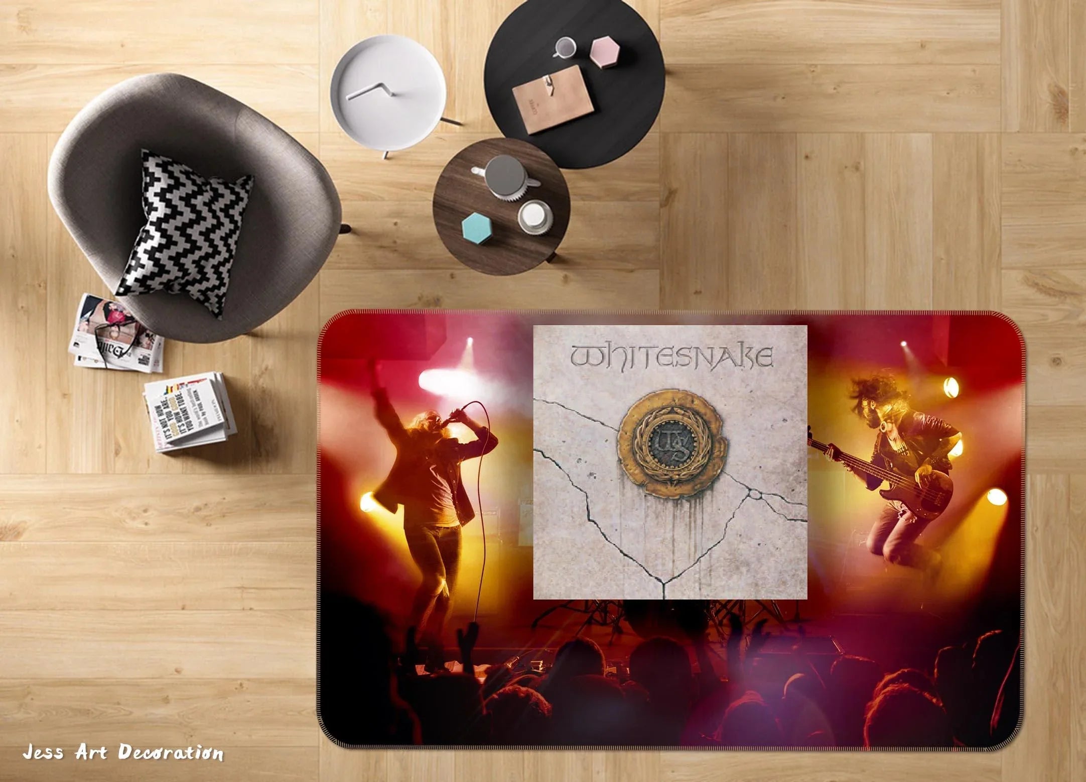 3D Whitesnake Rock Band Non-Slip Rug Mat 251- Jess Art Decoration
