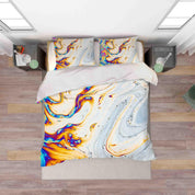 3D Abstract Color Marble Texture Quilt Cover Set Bedding Set Duvet Cover Pillowcases 13- Jess Art Decoration