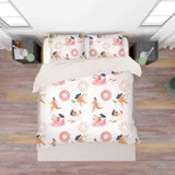 3D Women's Doughnut Quilt Cover Set Bedding Set Pillowcases 67- Jess Art Decoration