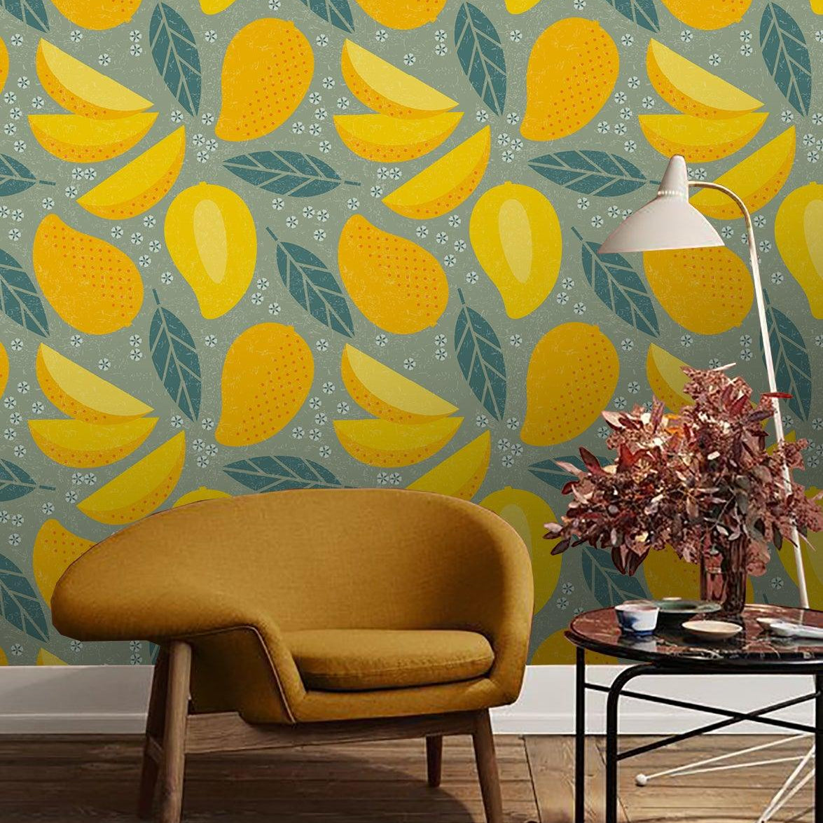3D Yellow Mango Wall Mural Wallpaper 18- Jess Art Decoration