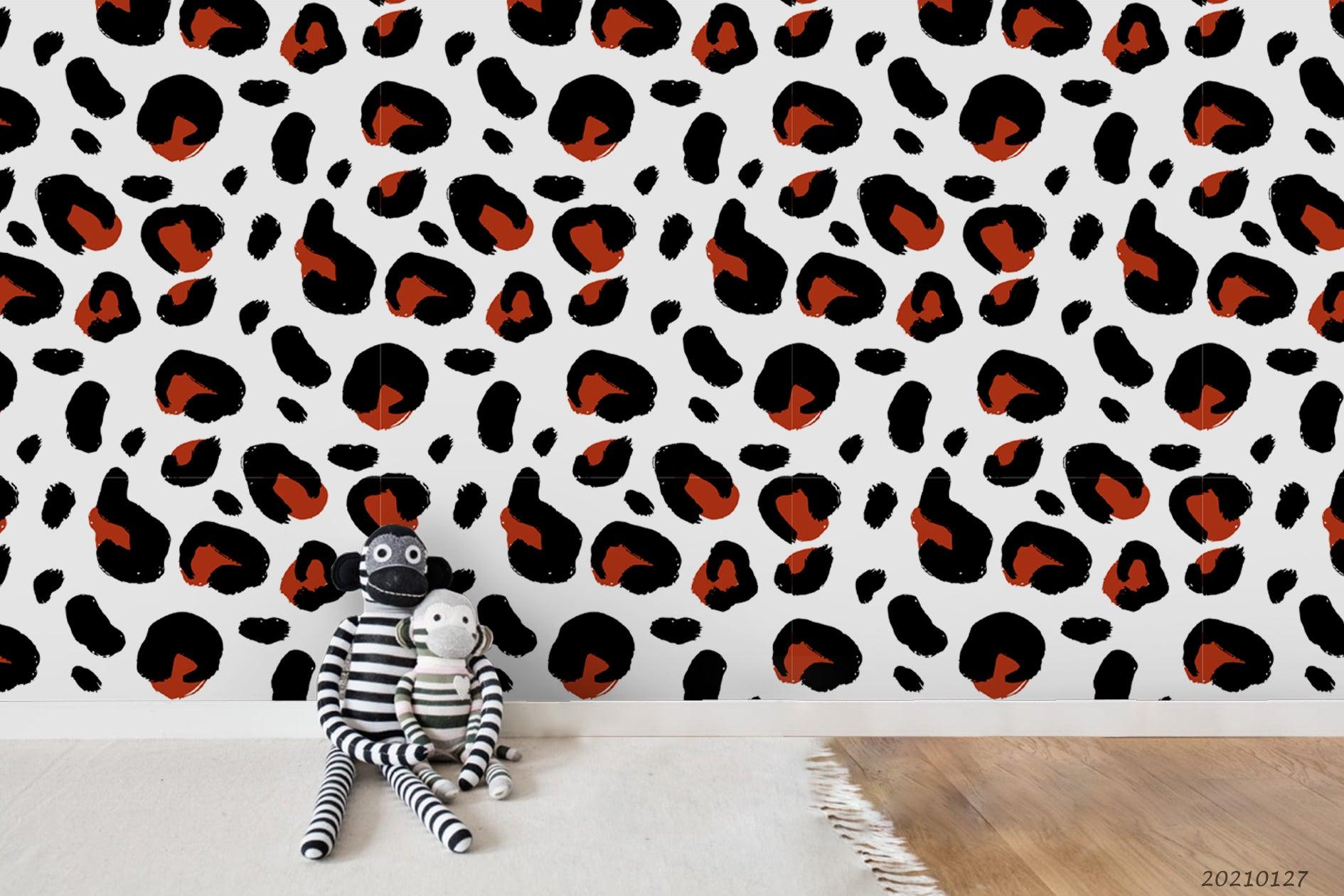 3D Hand Drawn Animal Print Wall Mural Wallpaper LQH 84- Jess Art Decoration