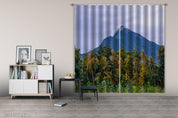 3D Sky Mountain Forest Nature Curtains and Drapes LQH 398- Jess Art Decoration