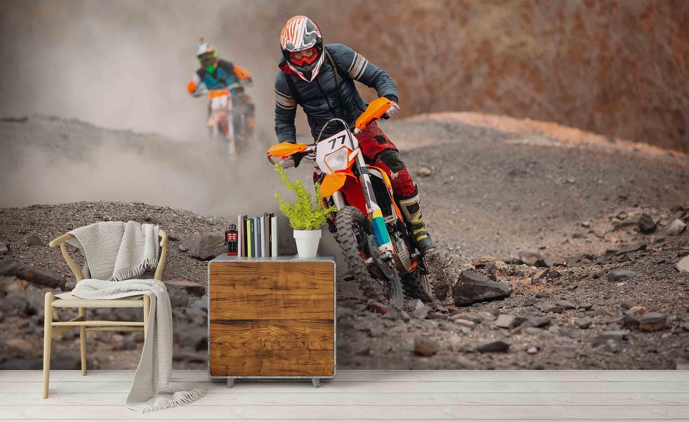 3D Extreme Motorcycle Championship Wall Mural Wallpaper A021 LQH- Jess Art Decoration