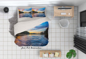 3D Sunset Sky River Forest Quilt Cover Set Bedding Set Duvet Cover Pillowcases 138 LQH- Jess Art Decoration