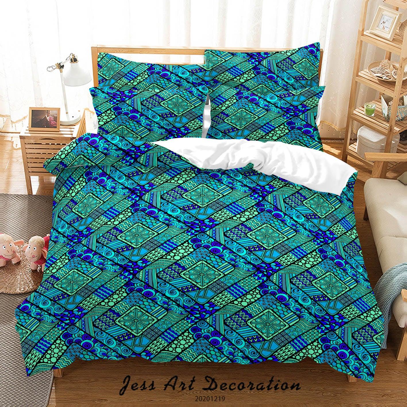 3D Abstract Color Prints Quilt Cover Set Bedding Set Duvet Cover Pillowcases 24- Jess Art Decoration