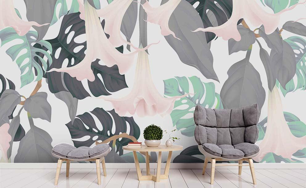 3D Tropical Palm Leaves Wall Mural Wallpaper 206- Jess Art Decoration