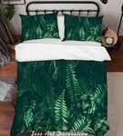 3D Tropical Green Plant Leaf Quilt Cover Set Bedding Set Pillowcases  77- Jess Art Decoration