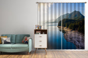 3D Ocean Coast Mountain Woods Curtains and Drapes GD 1501- Jess Art Decoration