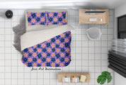 3D Hand Drawn Purple Floral Quilt Cover Set Bedding Set Duvet Cover Pillowcases 47- Jess Art Decoration
