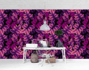 3D Pink Leaves Wall Mural Wallpaper SF 36- Jess Art Decoration