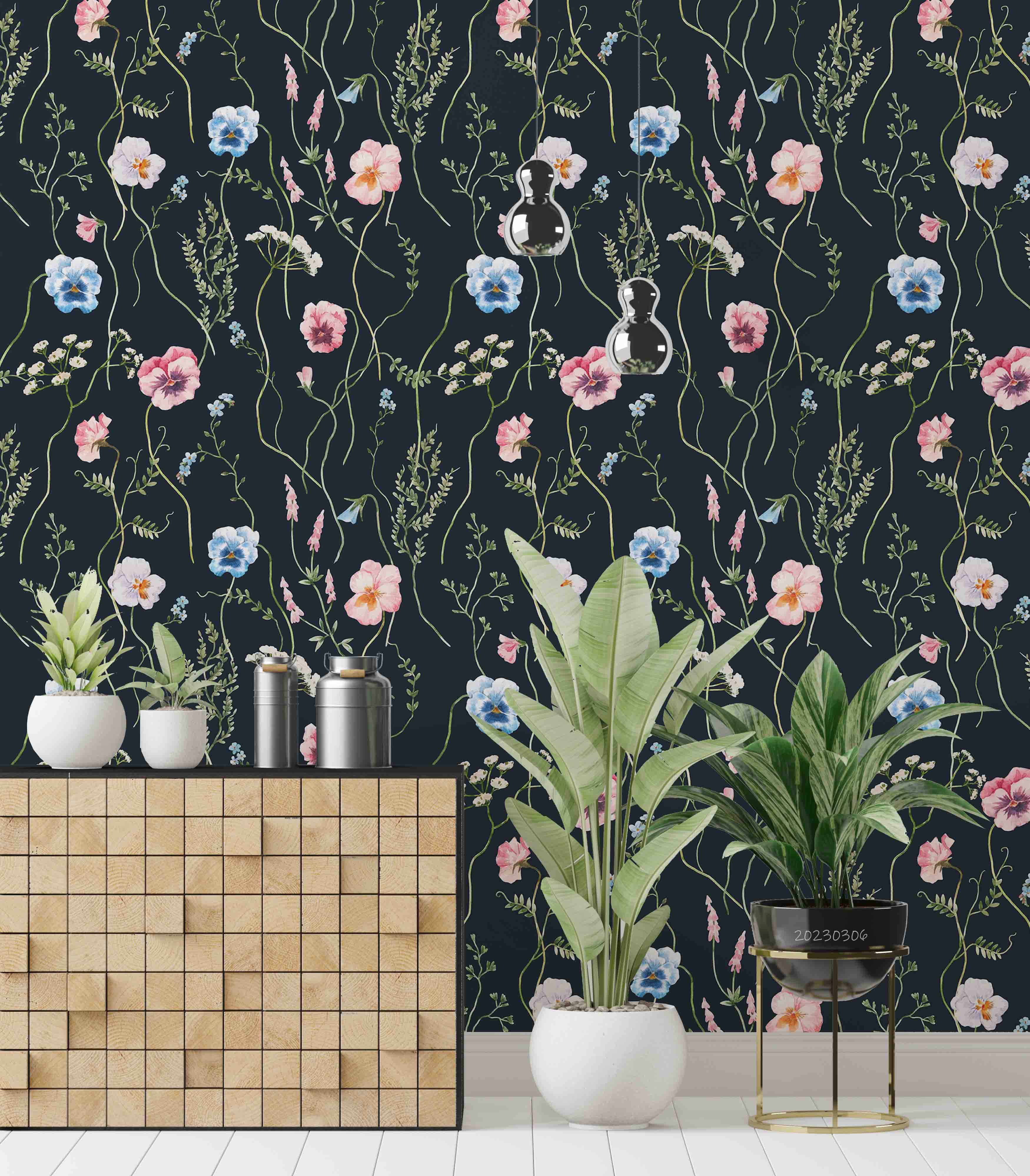 3D Watercolor Spring Floral Wall Mural Wallpaper GD 1679- Jess Art Decoration