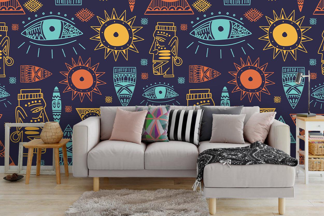 3D Sun Eyes Painting Wall Mural Wallpaper 46- Jess Art Decoration