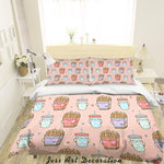 3D Cartoon Chips Cola Quilt Cover Set Bedding Set Pillowcases 10- Jess Art Decoration