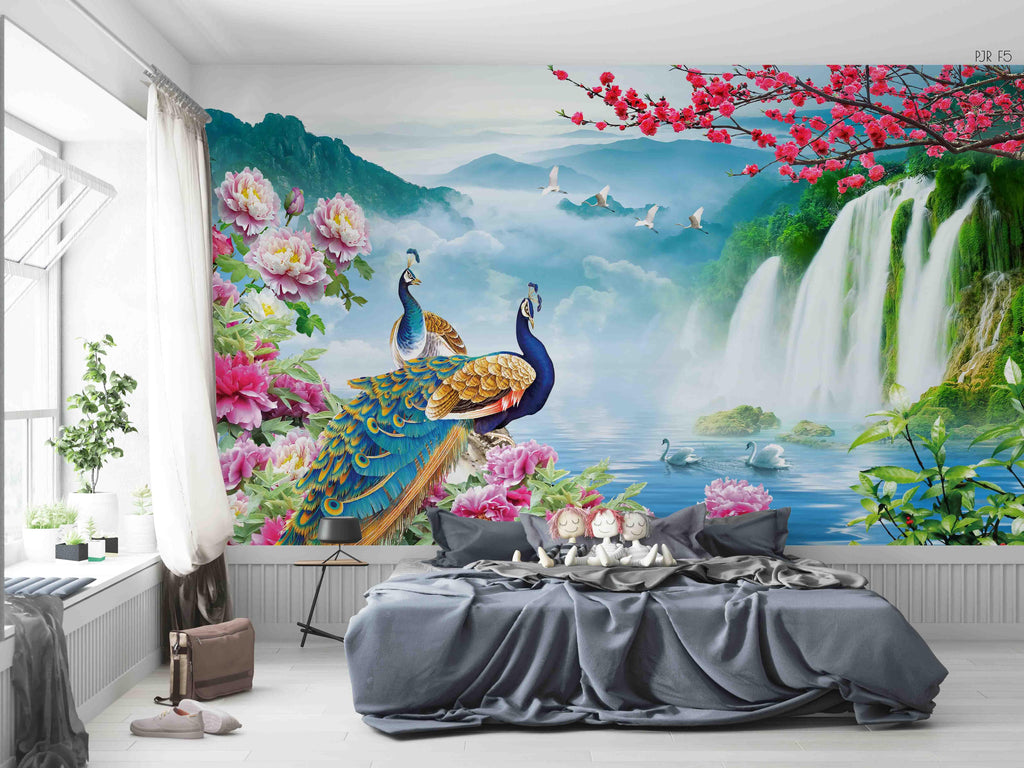 Buy Waterfall Wallpaper Beautiful 3d Nature Peel and Stick Online in India   Etsy