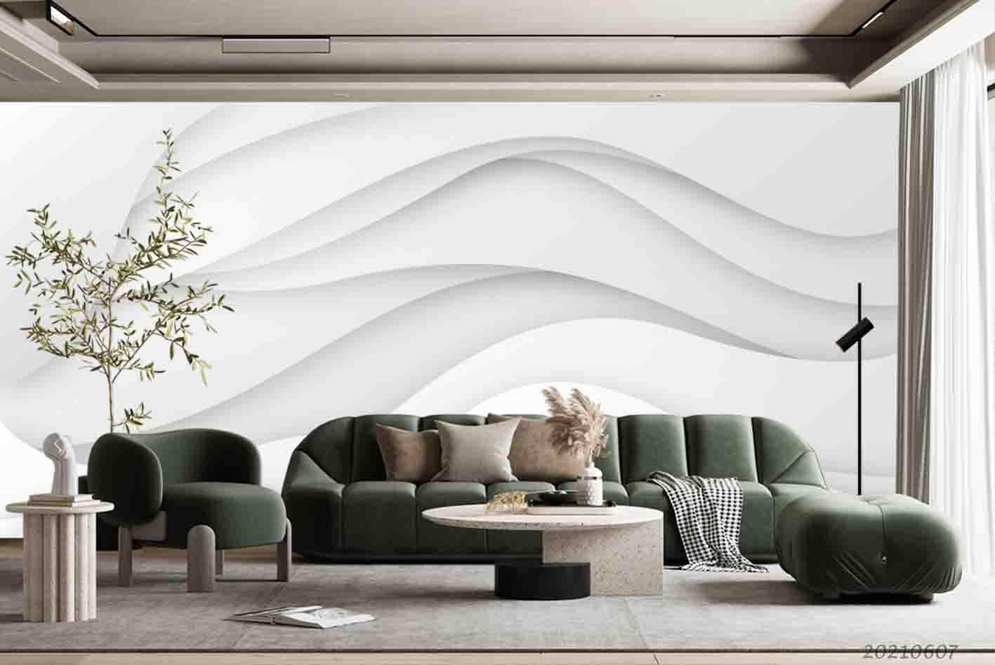 3D  Abstract  Art  Ripple Texture Ethereal Wall Mural Wallpaper SWW1095- Jess Art Decoration