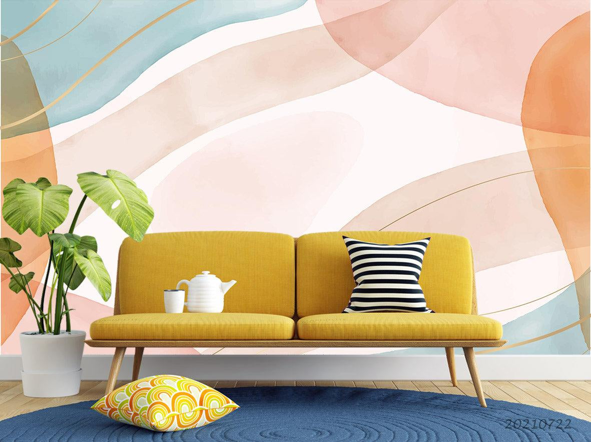 3D Watercolor Color Graphics Wall Mural Wallpaper LQH 332- Jess Art Decoration