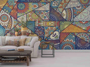 3D Abstract Geometric Color Floral Wall Mural Wallpaper LQH 252- Jess Art Decoration
