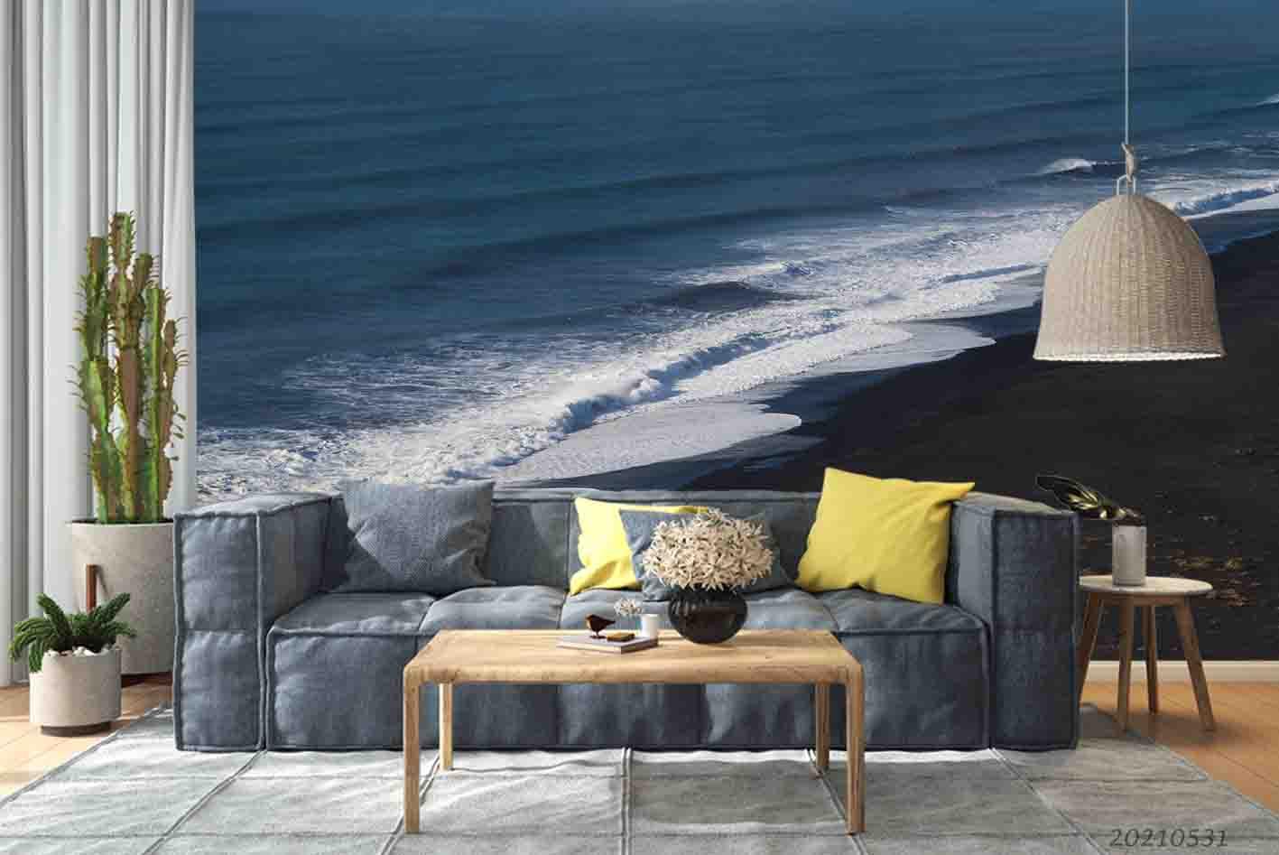 3D  Beach Surround Seaside Sunlight Wall  Mural Wallpaper SWW720- Jess Art Decoration