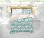 3D Green Elephant Quilt Cover Set Bedding Set Pillowcases 78- Jess Art Decoration