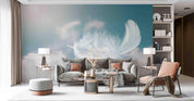 3D White Feather Falling Wall Mural Wallpaper SWW4453- Jess Art Decoration
