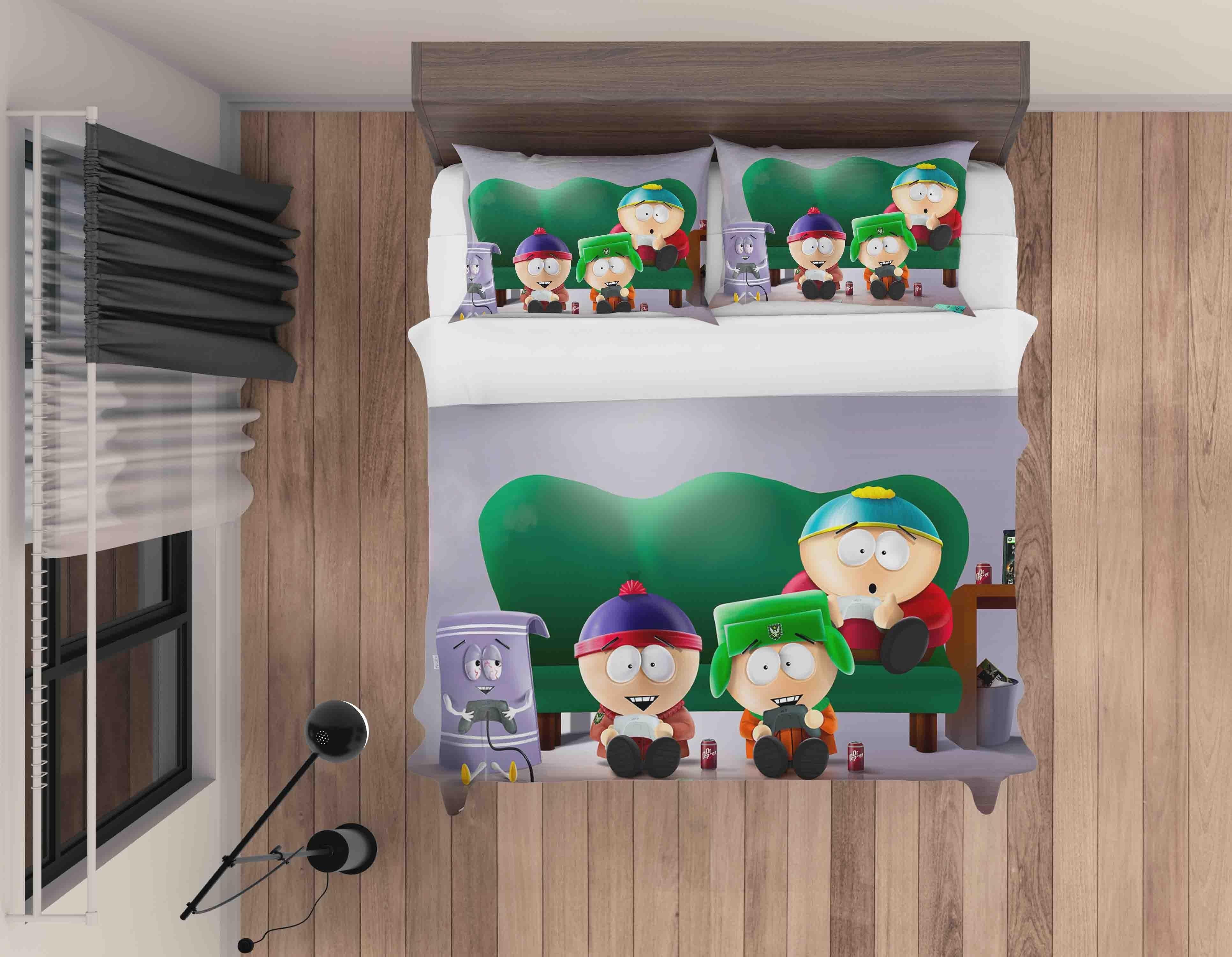3D South Park Quilt Cover Set Bedding Set Pillowcases A348 LQH- Jess Art Decoration