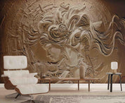 3D Relief Girl Gyp Wall Mural Wallpaper sww 249- Jess Art Decoration