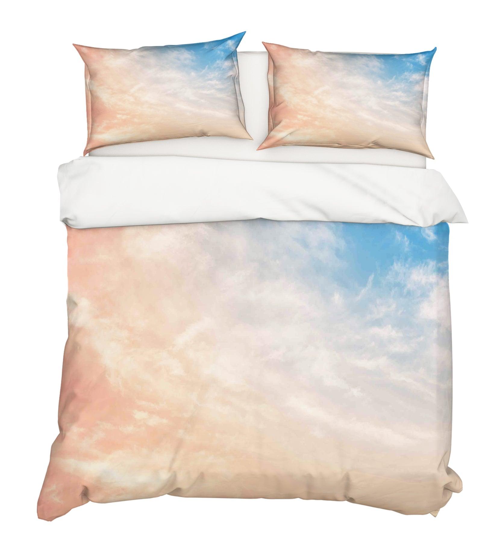 3D Sky White Clouds Quilt Cover Set Bedding Set Pillowcases 32- Jess Art Decoration