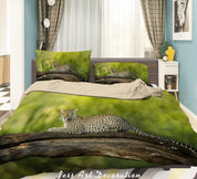 3D Leopard National Reserve Quilt Cover Set Bedding Set Duvet Cover Pillowcases WJ 1950- Jess Art Decoration