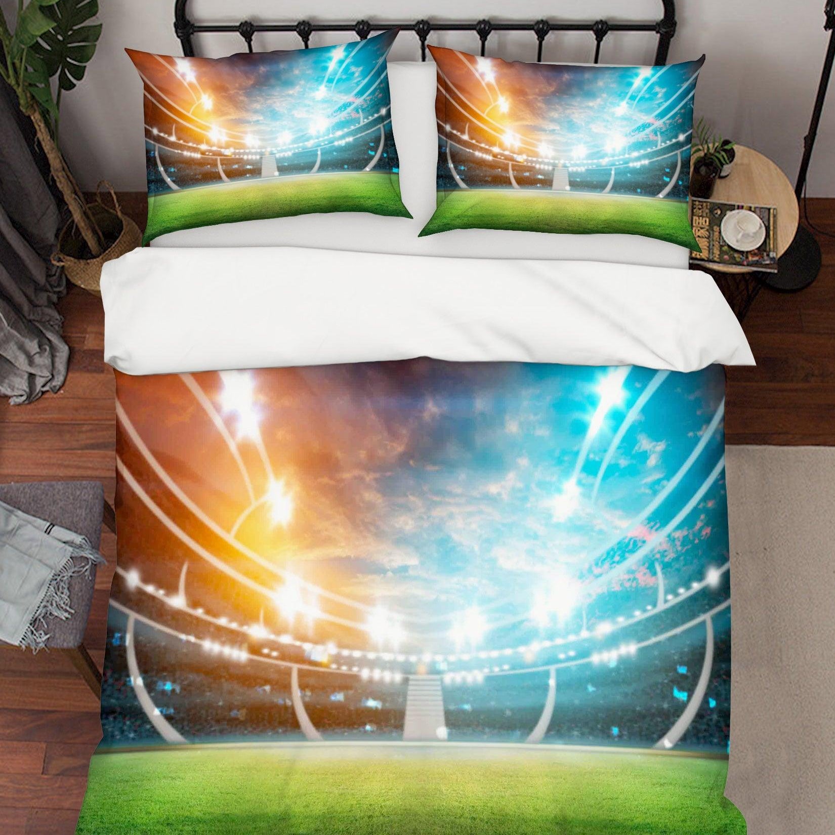 3D Stadium Quilt Cover Set Bedding Set Pillowcases 11- Jess Art Decoration