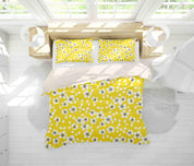 3D Yellow Flowers Quilt Cover Set Bedding Set Pillowcases 47- Jess Art Decoration