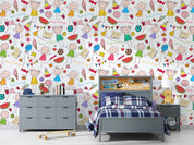 3D Cartoon Cute Children Life Wall Mural Wallpaper GD 205- Jess Art Decoration