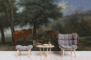 3D Countryside Herd Oil Painting Wall Mural Wallpaper 16- Jess Art Decoration