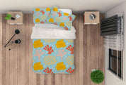 3D Cartoon Coral Quilt Cover Set Bedding Set Pillowcases 51- Jess Art Decoration