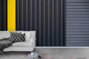 3D Yellow Stripe Grille Wall Mural Wallpaper SWW4367- Jess Art Decoration