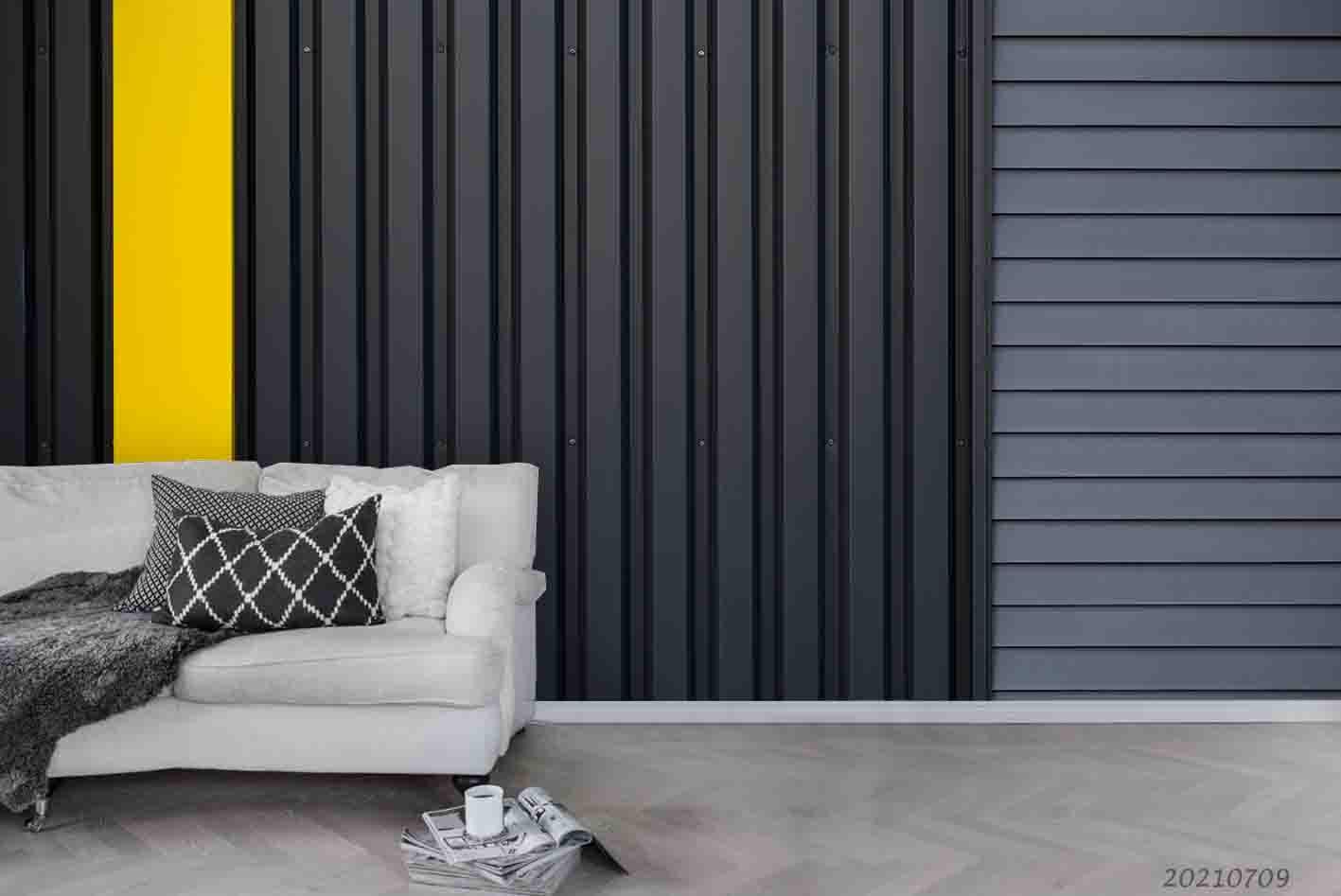 3D Yellow Stripe Grille Wall Mural Wallpaper SWW4367- Jess Art Decoration
