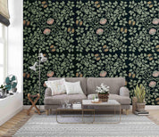 3D Vintage Plant Leaf Floral Wall Mural Wallpaper GD 3977- Jess Art Decoration