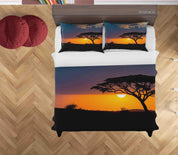 3D Sunset Sky Tree Landscape Quilt Cover Set Bedding Set Duvet Cover Pillowcases 48 LQH- Jess Art Decoration