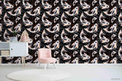 3D Vintage Carp Pattern Wall Mural Wallpaper LXL 1158- Jess Art Decoration