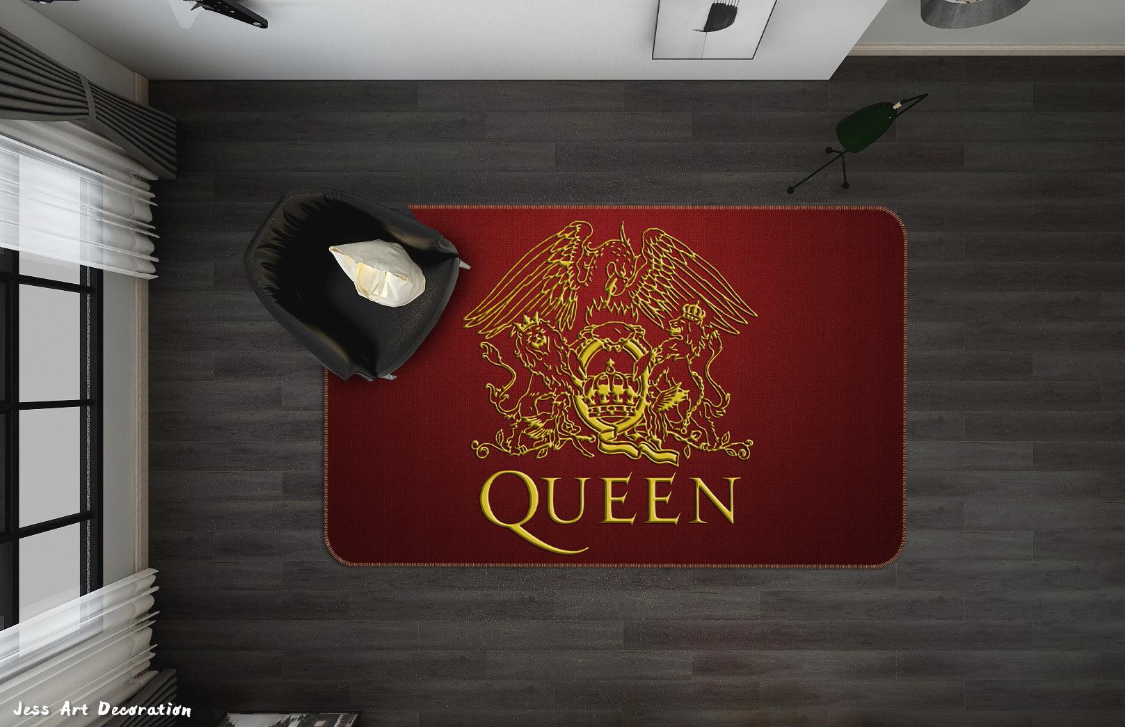 3D Queen Rock Band Non-Slip Rug Mat 149- Jess Art Decoration