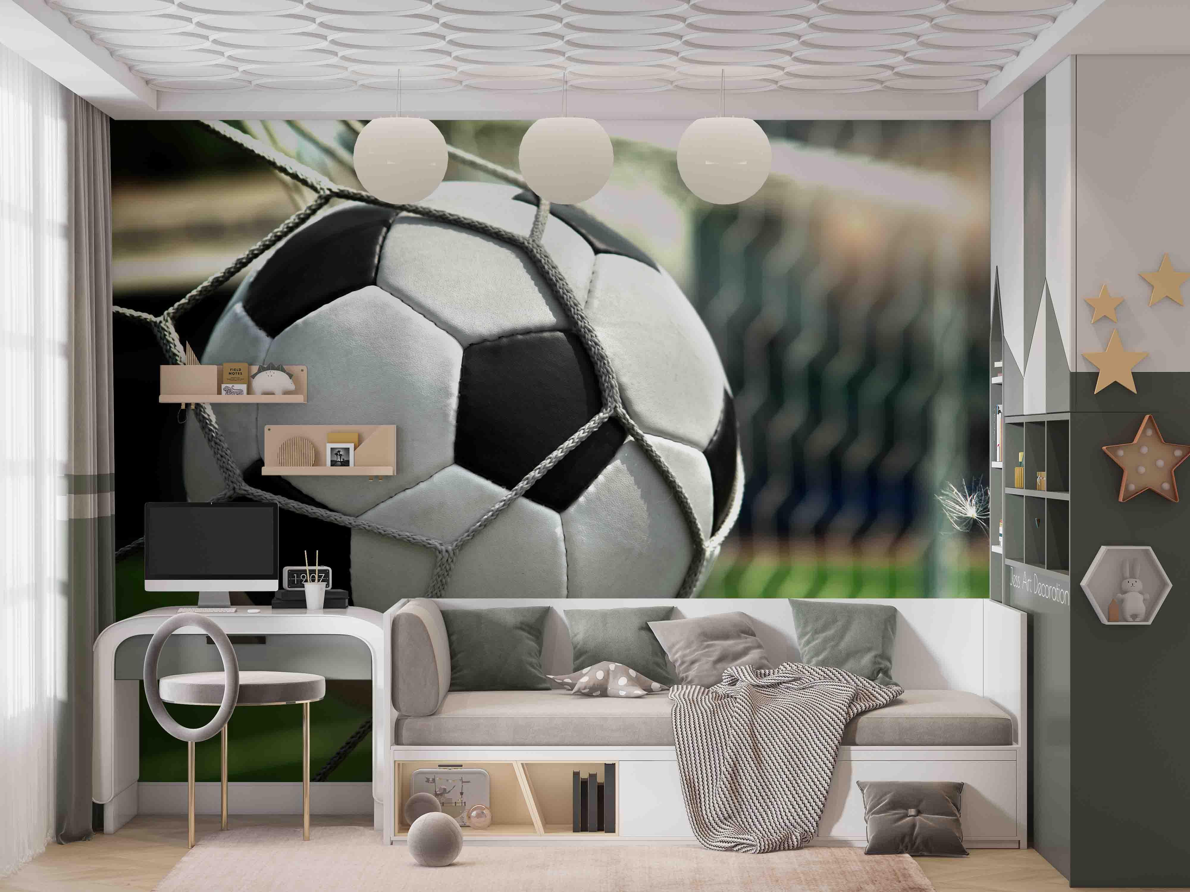 3D Football Net Pattern Wall Mural Wallpaper GD 2916- Jess Art Decoration