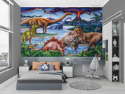 3D Dinosaur Jurassic Park Wall Mural Wallpaper LQH 408- Jess Art Decoration