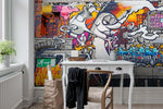 3D Abstract Colorful Graffiti Wall Mural Wallpaper 23- Jess Art Decoration