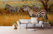 3D African Steppe Zebra Wall Mural Wallpaper 32- Jess Art Decoration
