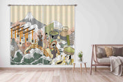 3D Japanese Landscape Curtains and Drapes LQH 58- Jess Art Decoration