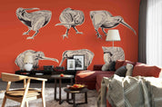 3D bird pattern wall mural wallpaper 9- Jess Art Decoration